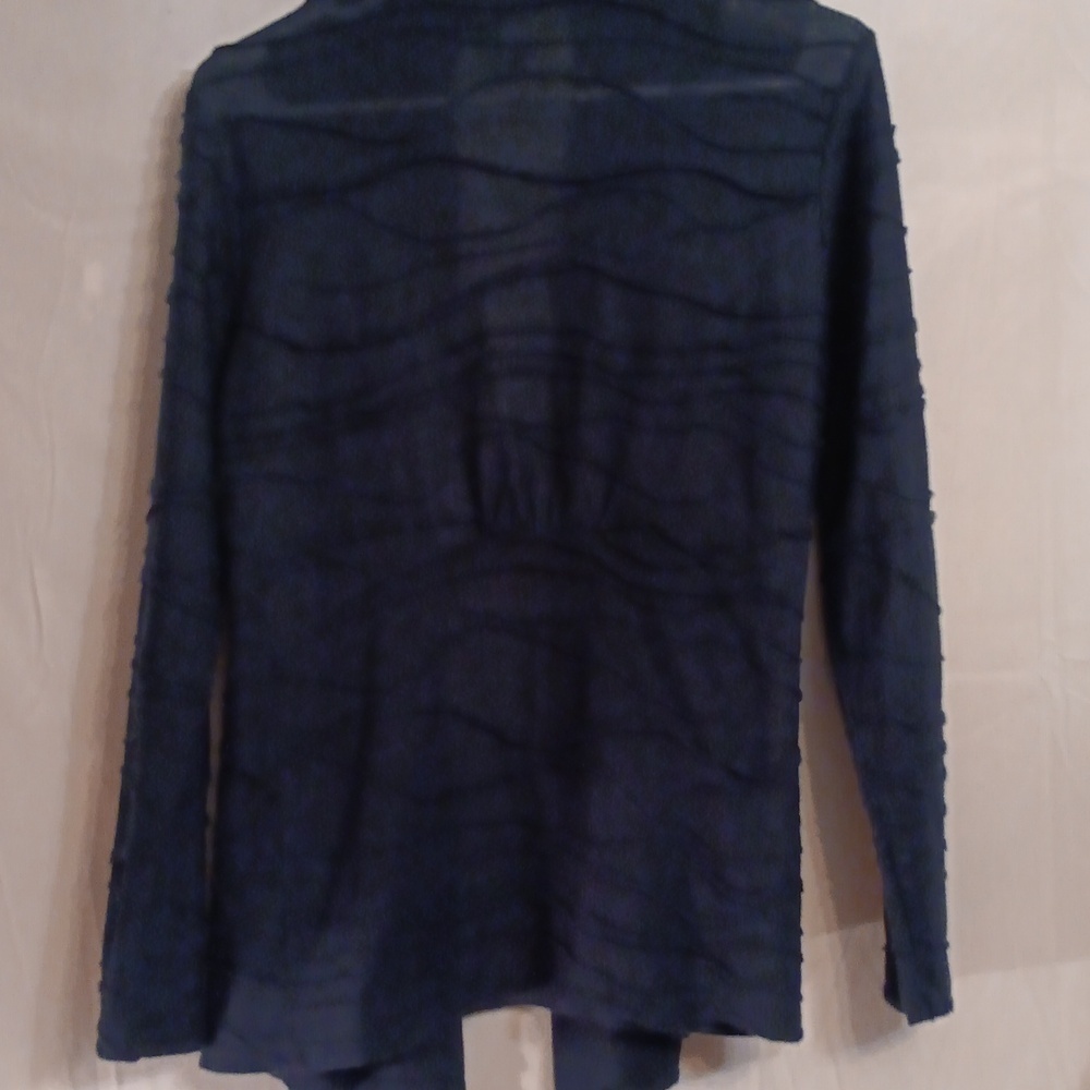 Chico's Deep Blue Knit Cardigan Size 0 - Picture 7 of 9